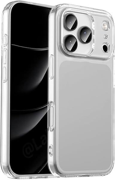 GGM AKSESUAR iPhone 17 Pro Max ile Uyumlu Şeffaf Silikon Kılıf Şok Emici Özellikli Full Kasa Koruma Sağlayan Şeffaf Kılıf