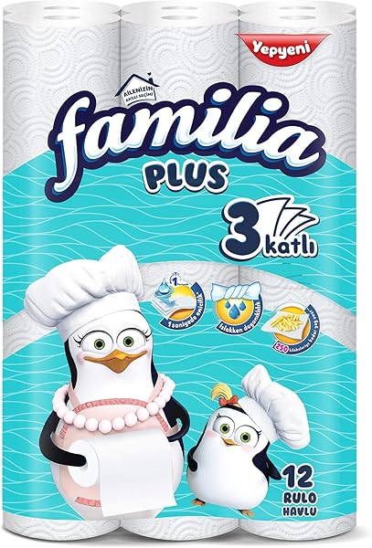 Familia Plus 3 Katlı 12'li Kağıt Havlu (1 x 12 Adet)