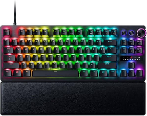 Razer Huntsman V3 Pro Tenkeyless - Sayısal Tuş Takımsız Analog Optik E-Spor Klavye - Razer Snap Tap & Hızlı Yangın Tetikleyic