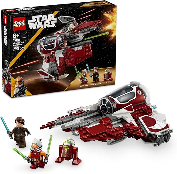 LEGO Star Wars: Klon Savaşları Ahsoka’nın Jedi Interceptor’ı 75401-8 Yaş ve Üzeri Kız ve Erkek Çocuklar için Yaratıcı Oyuncak