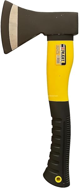 Busstier Fiber Saplı Balta Ergonomik Kaymaz Saplı Çelik Başlı Profesyonel Odun Kesme Balta Kamp ve Bahçe Kullanımı İçin Dayan