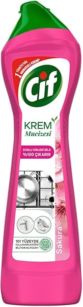 Cif Krem Mucizesi Sakura Parfümlü Yüzey Temizleyici 500 ml