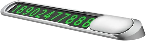Coofbe Hc Seri Gizlenebilir Çift Numaralı Araç Park Telefon Numaratörü Araç Numara Kiti Geçici Park Telefon Numaratörü