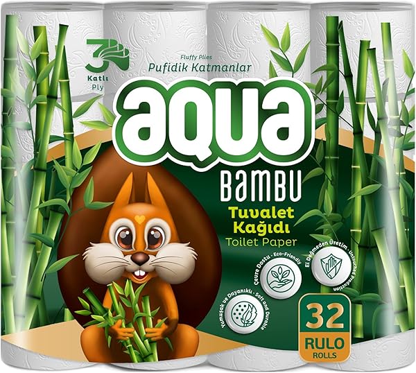 Aqua Bambu 32'li Tuvalet Kağıdı