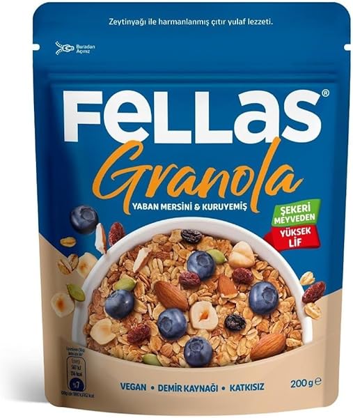 Fellas Granola Yaban Mersini ve Kuruyemiş 200 gr