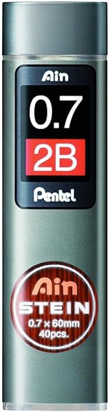 Pentel Mekanik Kurşun Kalem Ucu, 40 Adet, 0.7 mm, 2B