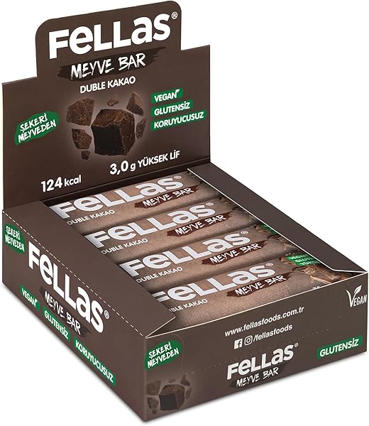 Fellas Meyve Bar, Duble Kakaolu, 35gr x 12 Adet