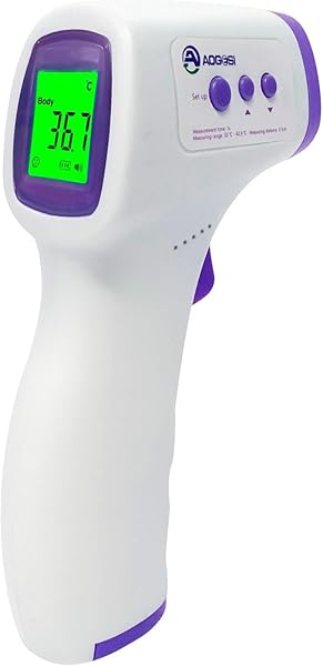 adornist Dijital Temassız Ateş Ölçer Termometre Tabanca Model Hafızalı Pilli Bebek Çocuk Kedi Köpek Ortam Nesne Yemek Havuz