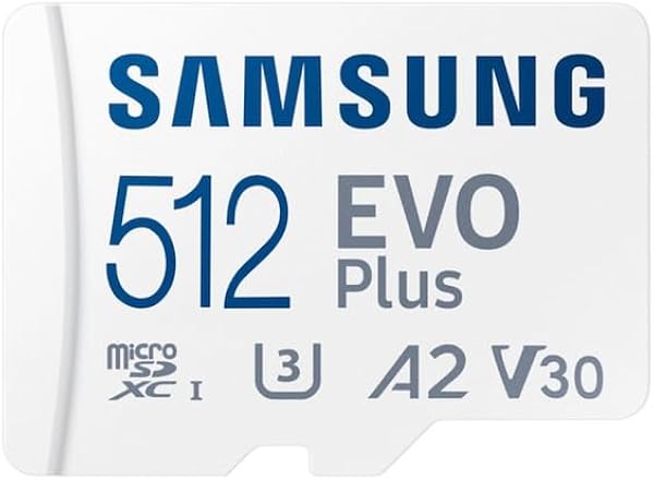 Samsung EVO Plus microSDXC Hafıza Kartı 512 GB, 160 MB/s, U3, V30, A2, ‎MB-MC512SA/TR (2024 Serisi)