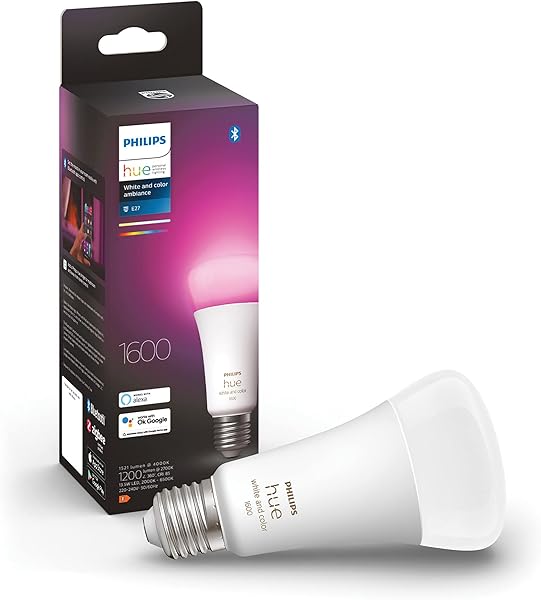 Philips HueWCA 15W-100W Renkli Akıllı Ampul A67 E27 EUR