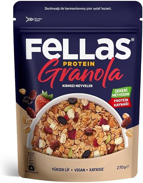 Fellas Protein Granola Kırmızı Meyveler 270 gr