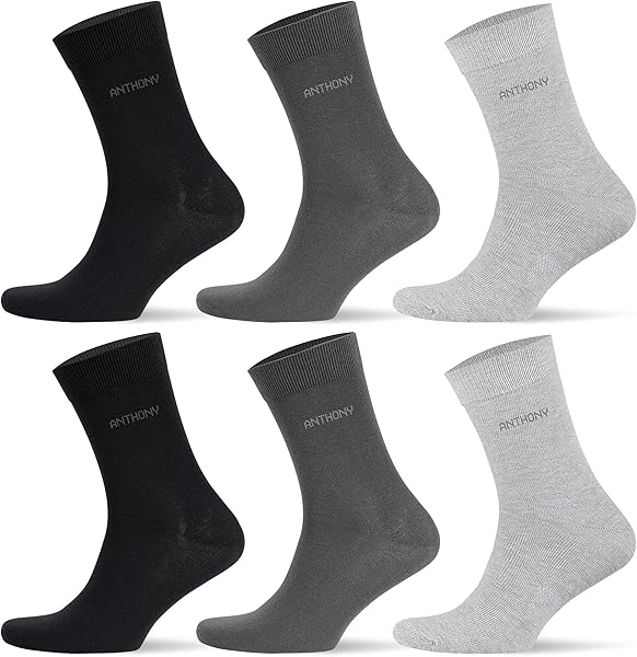 Anthony Jackson 6 Çift Kutulu BAMBU Premium Klasik Erkek Çorap