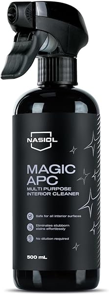 Nasiol Magic Apc Araç içi Çok Amaçlı Sprey Temizleyici-500ml-Koltuk,Döşeme,Plastik Kolay Temizleyici