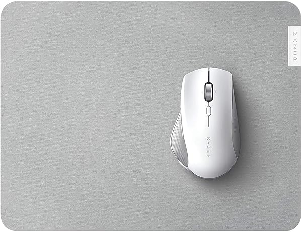 Razer Pro Glide - Ofis konforu ve verimliliği için yumuşak fare altlığı (dokulu kumaş yüzeyi, kaymaz) Beyaz