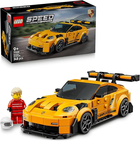 LEGO Speed Champions Porsche 911 GT3 RS 77239 – 9 Yaş ve Üzeri Çocuklar İçin Detaylı Koleksiyonluk Model Araba, Sürücü Figürü