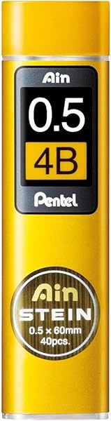 Pentel Mekanik Kurşun Kalem Ucu, 40 Adet, 0.5 mm, 4B