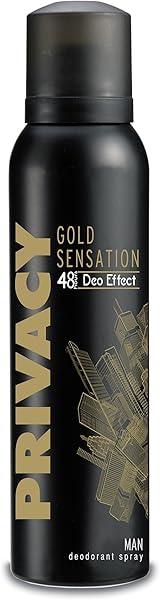 PRIVACY Gold Men Sym Deodorant, 150 Mililitre