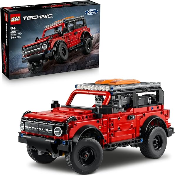 LEGO Technic Ford Bronco SUV 42213 – 9 Yaş ve Üzeri Araç Seven Çocuklar İçin STEM Odaklı Model Araba Oyuncak Yapım Seti, Arab