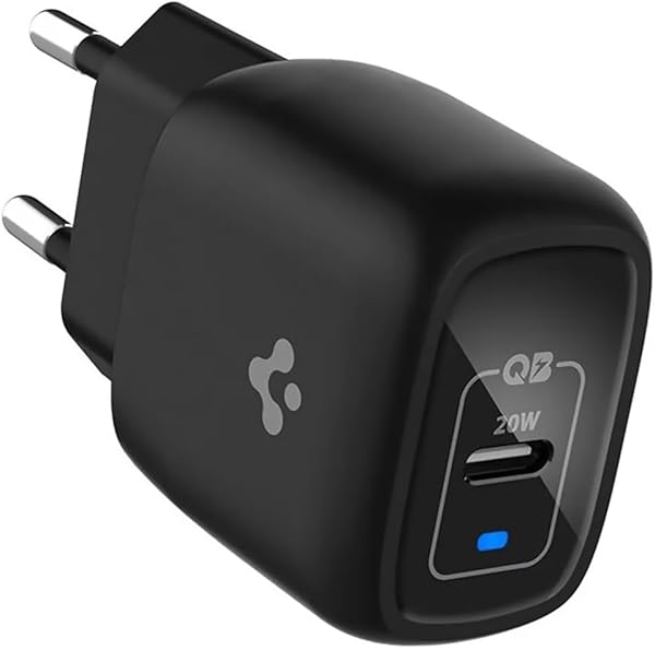 Spigen 20W USB-C Mini Hızlı Şarj Aleti/Şarj Isısını Düşürür GaN Destekli Akım Korumalı Güç Adaptörü iPhone & Android & iPad T