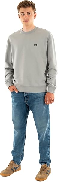 Calvin Klein LS 350TERRY EU WHSL BADGE CREWNE Sweatshirt Erkek