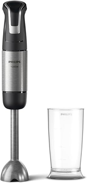 Philips 5000 Serisi El Blender, 1200W, 0,5 Lt Kapasiteli BPA İçermeyen Hazne, SpeedTrigger Teknolojisi, Dayanıklı Paslanmaz Ç