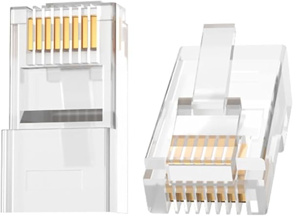 VegGieg CAT5e RJ45 Jack Ethernet Konnektörü Altın Kaplama 100 Adet