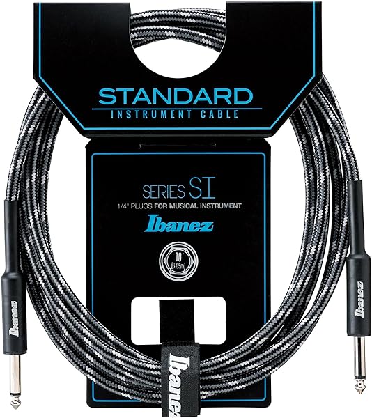 IBANEZ SI Serie (Standard) Instrumentenkabel - 2 gerade Stecker Gewebt - Klinke - Klinke, Camouflage City - 3,05 m / 10 ft (S