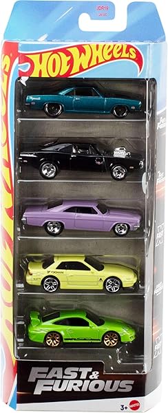 Hot Wheels 5'li Fast & Furious Araba Seti, Hızlı ve Öfkeli filmlerindeki arabalardan ilham alan 5 adet 1:64 ölçekli metal ara