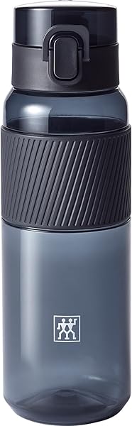 ZWILLING İçecek şişesi, BPA içermez, fitness, boş zaman ve ofis için su şişesi, tritan, siyah, 680 ml