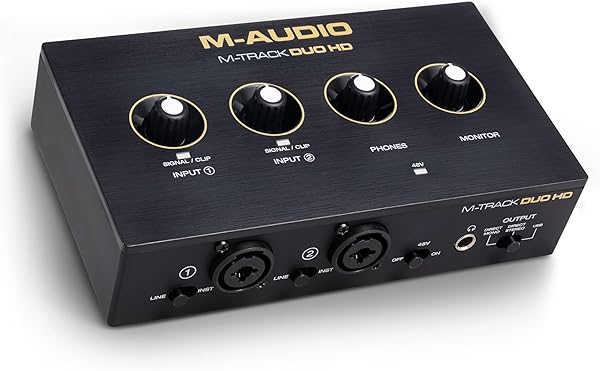 M-AUDIO M-TRACK DUO HD - Mac, PC, iOS ve Android için Pro-Grade 2x2 USB-C Ses Arabirimi