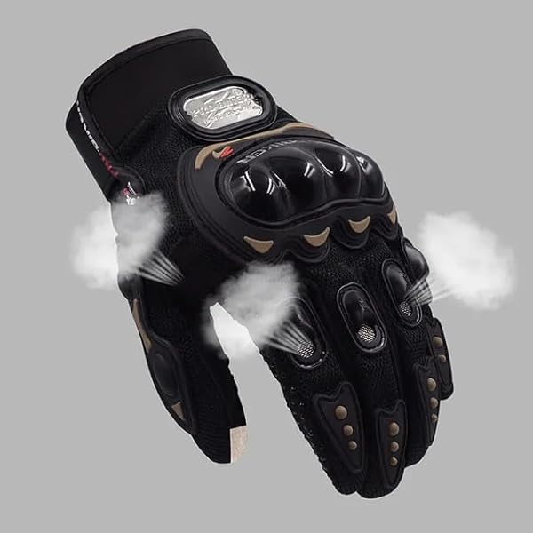 Motosiklet Eldiveni Dokunmatik Uzun Siyah Motor Eldiven Kemik Avuç Içi Korumalı Motorcu Eldiveni Nx1