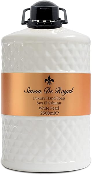 Savon de Royal Luxury Vegan Sıvı Sabun White Pearl 2,5 lt, Misk, Vanilya