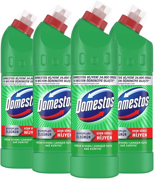 Domestos Yoğun Kıvamlı Çamaşır Suyu Dağ Esintisi 750 ml x4