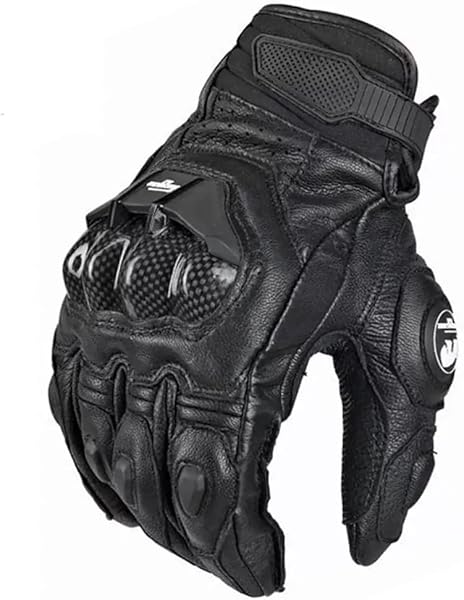 IFIKK Motosiklet Eldiveni Siyah Yarış Hakiki Deri Motosiklet Beyaz Road Riding Team Eldiven Erkekler Yaz Kış