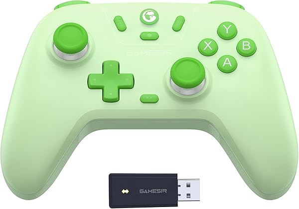 Gamesir Nova Lite Hall Effect 2.4g Wireless Controller Nintendo Switch, Windows PC, Steam Deck, Android,Ios Yeşil