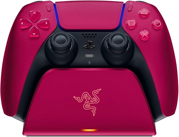 Razer Quick Charging Stand - Hızlı Şarj İstasyonu PS5 Dualsense Kablosuz Kumanda için (Kavisli Kabuk Tasarımı, Tek Elle Çalış