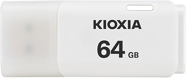 KIOXIA TransMemory U202 64GB USB Bellek – USB 2.0, Beyaz