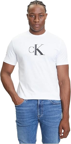 Calvin Klein SS CENTER MONOGRAM EU CLASSIC TE Tişört Erkek