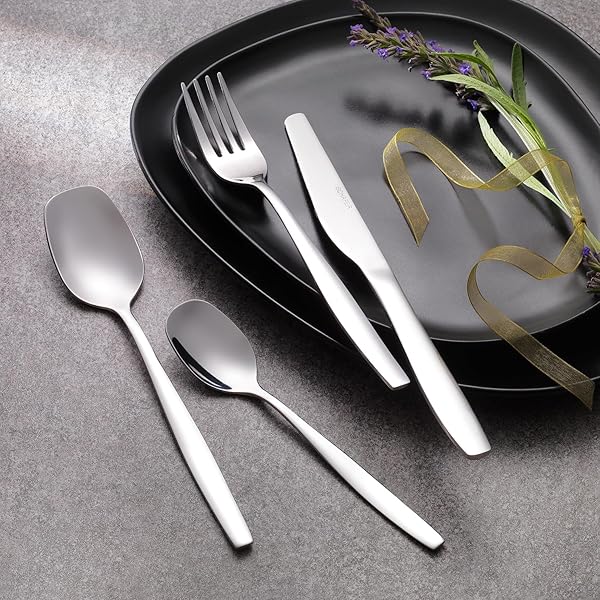 Schafer Sheen 24 Parça Çatal Kaşık Bıçak Takımı-Gümüş22