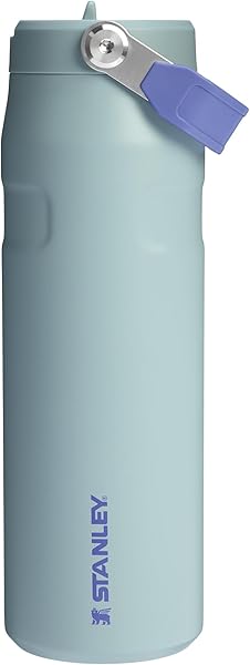 Stanley IceFlow™ Aerolight™ Flip Straw 2.0 Pipetli Su Şişesi, Koyu Mavi (Lupine), 0.7 Litre