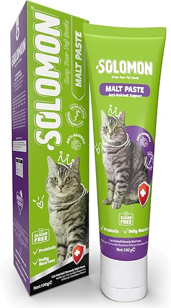 Solomon Malt Paste 100 Gr Kedi Tüy Yumağı Önlemeyi Destekleyen Malt Macunu