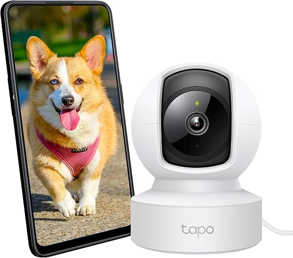 TP-Link Tapo C212, 2K 3MP İç Mekan Wi-Fi/Ethernet Güvenlik Kamerası, Kişi Tespit ve Hareket Takibi, 360°, Gelişmiş Gece Görüş