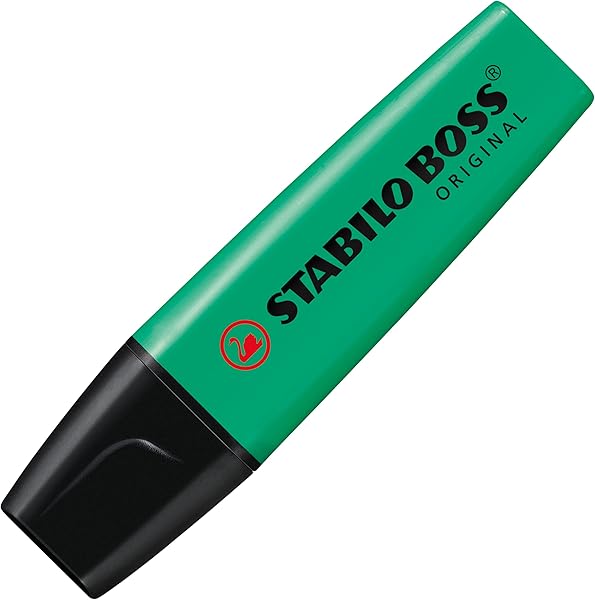 Stabilo 70/51 Boss Original Marker İşaretleme Kalemi, 2 mm ve 5 mm Uç, Koyu Yeşil