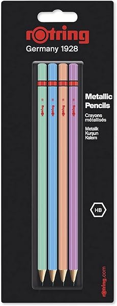 rOtring Metalik Kurşun Kalem, 4'lü Paket