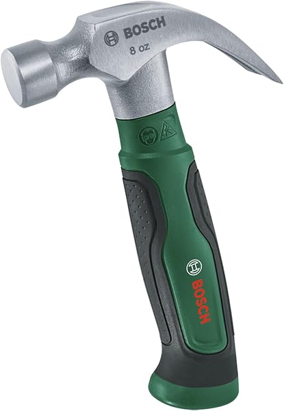 Bosch Tırnaklı çekiç 225 g/8 oz (kompakt Stubby model; sert darbe yüzeyi; sağlam karbon çelik; V şeklinde pençe; düşük titreş