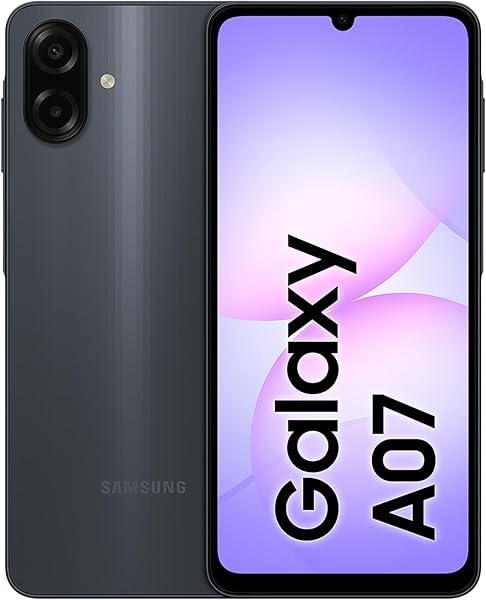 Samsung Galaxy A07 LTE, Android Akıllı Telefon, 4GB RAM, 128GB Hafıza, Siyah, Büyük Ekran, 6 nm işlemcisiyle (Samsung Türkiye