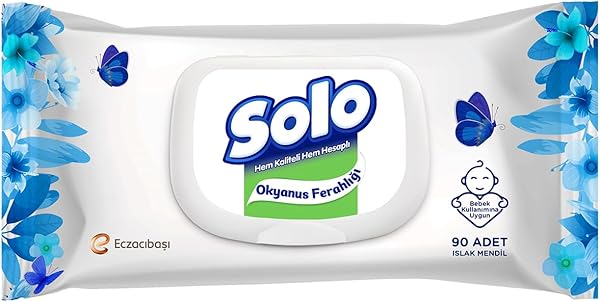 Solo Islak Havlu Okyanus Ferahlığı 90 Yaprak