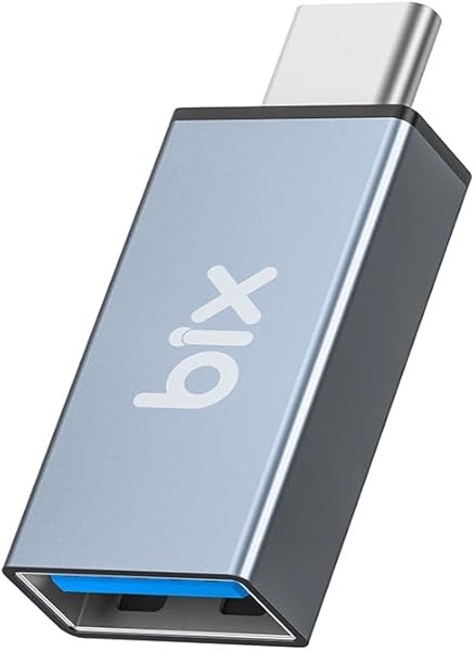 Bix ADP-01 Type-C - USB Adaptör, Type-C Erkek – USB 3.0 Dişi Adaptör MacBook Pro 2021 iMac iPad Mini 6/Pro MacBook Air 2022 v