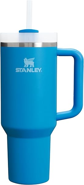 Stanley Quencher Pipetli Termos Bardak, Mavi (Azure), 0.89 Litre
