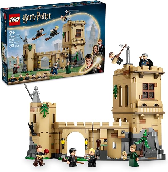 LEGO Harry Potter Hogwarts Şatosu: Uçuş Dersleri 76447 – 9 Yaş ve Üzeri Çocuklar ve Yetişkinler için Hediye Fikri, 6 Karakter